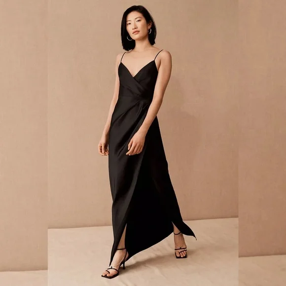 BHLDN Dresses Anthropologie Bhldn Freya Satin Charmeuse Dress